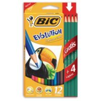 Lapices de color x12 + grafito x4 - BIC