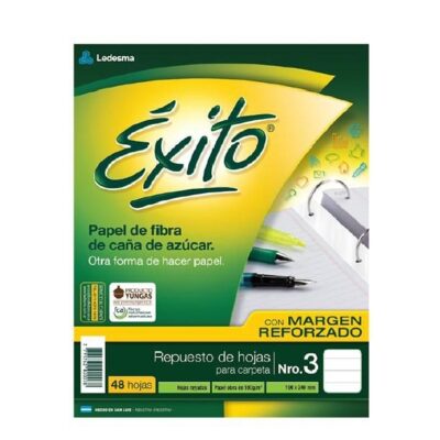 010-0526 Repuesto reforzado de hojas N°3 # y = 48 hjs – ÉXITO