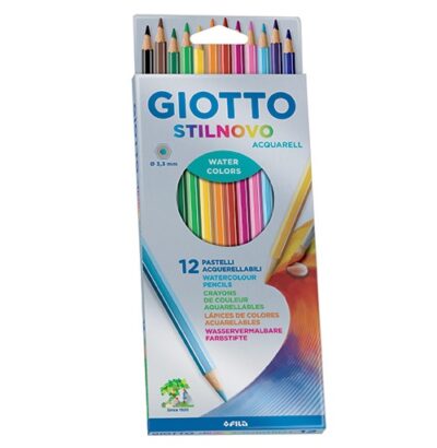 Lapices de colores "Stilnovo" acuarelables x12 - GIOTTO