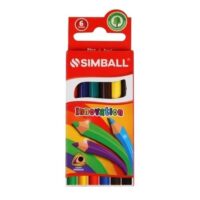 Lapices de colores cortos x6 - SIMBALL