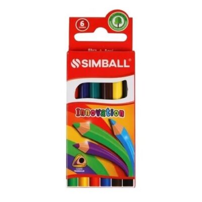 Lapices de colores cortos x6 - SIMBALL