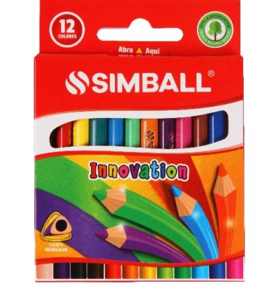 Lapices de colores cortos x12 - SIMBALL