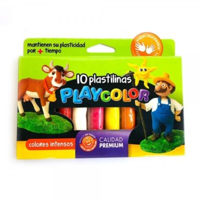 Plastilinas colores surtidos x10 barras - PLAYCOLOR