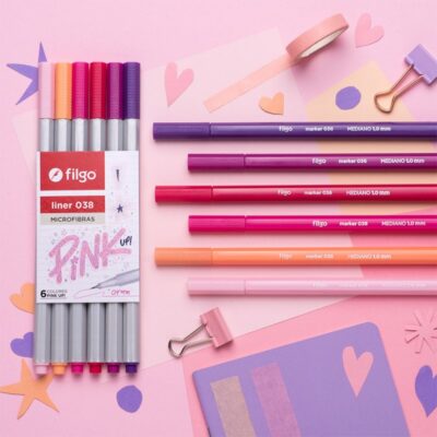 7D3AAEE0-341B-494D-B02C-64D481E747D6 Microfibras 0.4mm Liner 038 PINK UP x6 - FILGO