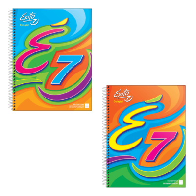Cuaderno E7 con espiral # y = 60 hjs – ÉXITO