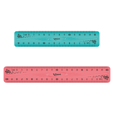 DISTRITOPO (5) Regla Twist & Flex 15 cm / 20 cm - MAPED