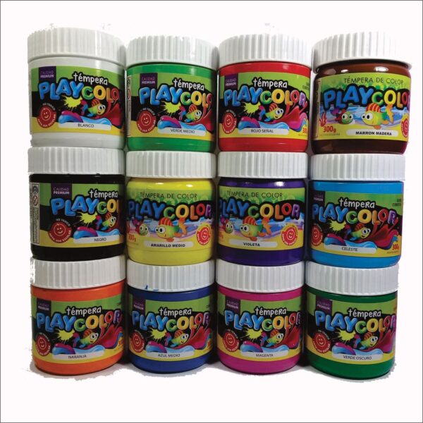Tempera pote 250 grs colores clásicos - PLAYCOLOR