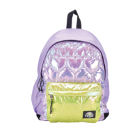 Mochila Keiway Aesthetic 17" Matelaseado Violeta Pastel Espalda - FILGO