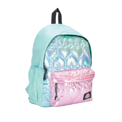 Mochila Keiway Aesthetic 17" Matelaseado Verde Agua Espalda - FILGO