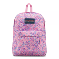 Mochila "Pink Sparkle Dot" Espalda - JANSPORT