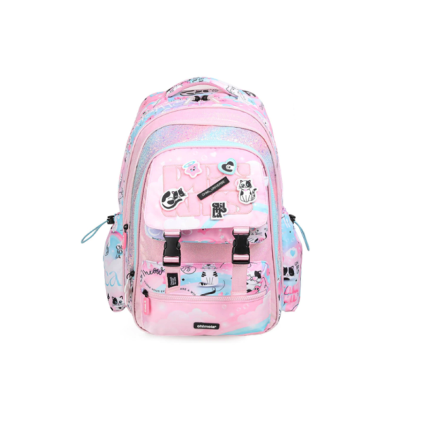 Mochila "Cat Pink" 17" Espalda - CHIMOLA