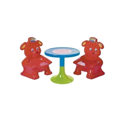 Mesa y sillas "Osito" rojo - RONDI