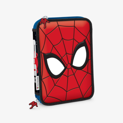 Cartuchera 2 pisos "Spiderman" tapa squishy - MULTISCOPE