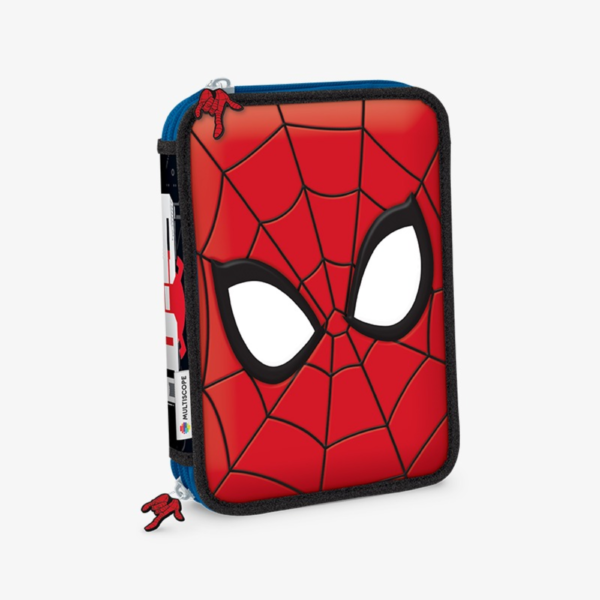 Cartuchera 2 pisos "Spiderman" tapa squishy - MULTISCOPE