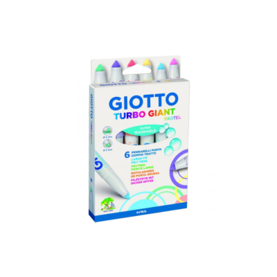 DISTRITOPO (10) Marcadores Turbo Giant pastel x6 - GIOTTO