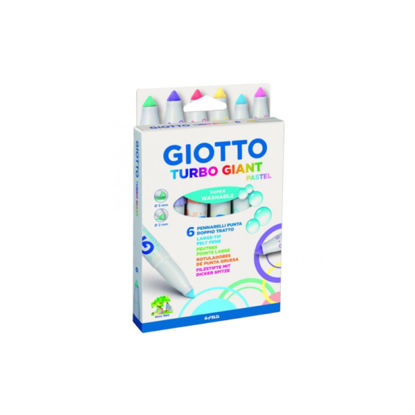 Marcadores Turbo Giant pastel x6 - GIOTTO