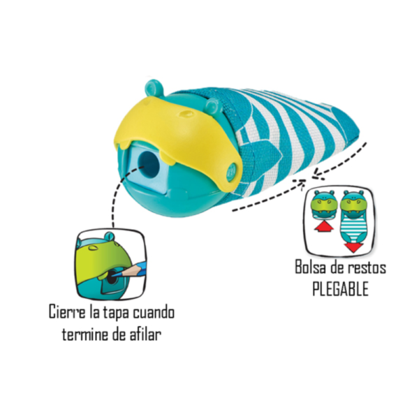 Sacapuntas Croc Croc "Hippo" - MAPED