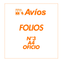 DISTRITOPO (18) Folios N°3 / A4 / Oficio - AVIOS