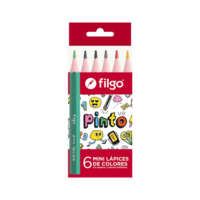DISTRITOPO (19) Lapices de colores "mini pinto" x6 - FILGO