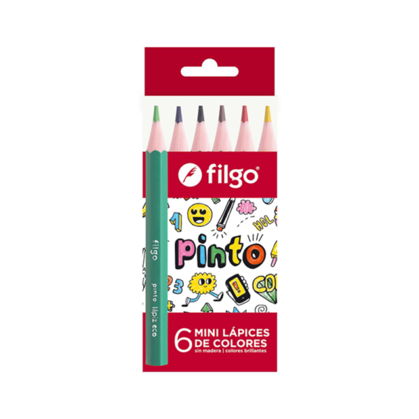 Lapices de colores "mini pinto" x6 - FILGO