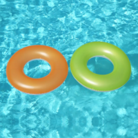 Salvavida neon mediano 76 cm dos colores - BESTWAY