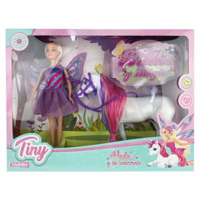 Muñeca hada y su unicornio - TINY