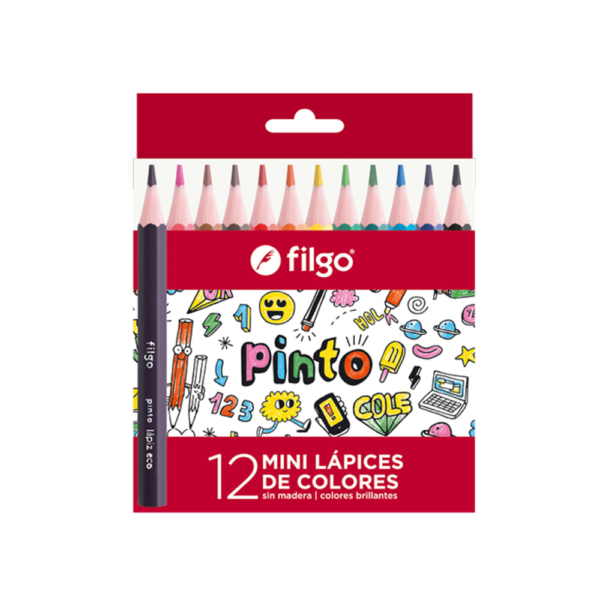 Lapices de colores "mini pinto" x12 - FILGO