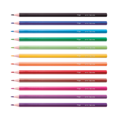 Lapices de colores largos "Pinto" x12 - FILGO