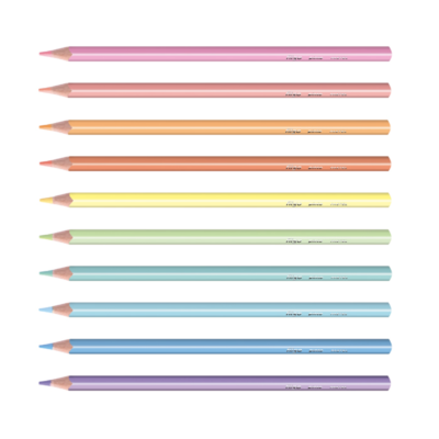 Lapices de colores largos "Pinto PASTEL" x10 - FILGO