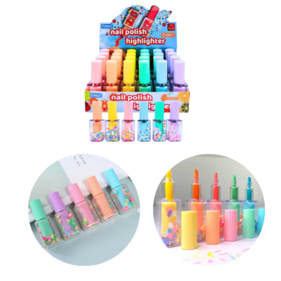 Highlighter Nail Polish (pastel) - COLOURS