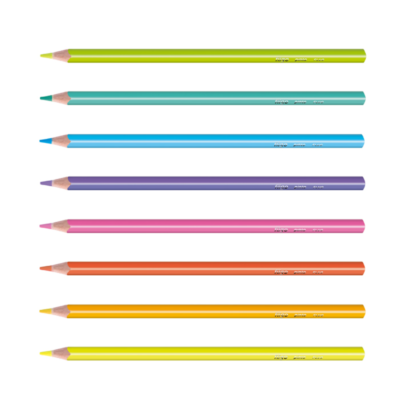 Lapices de colores largos "Pinto FLUO" x8 - FILGO