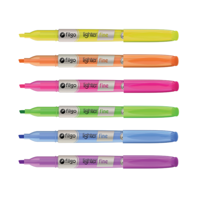 Resaltador fino "Lighter Fine" colores flúo - FILGO