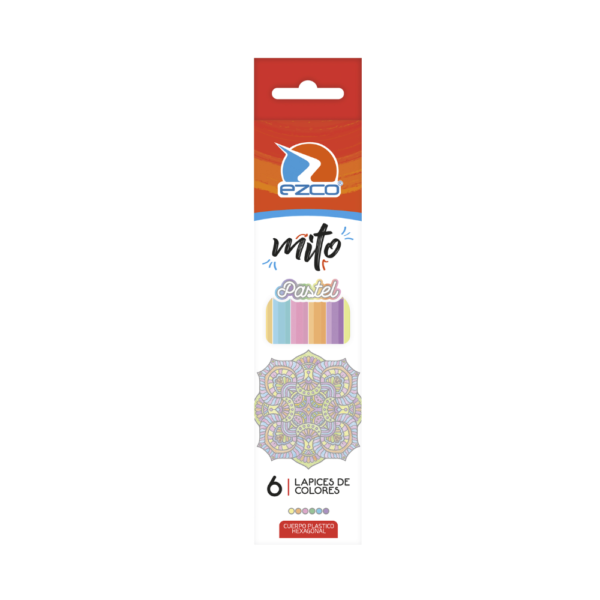 Lapices de colores pastel x6 - EZCO