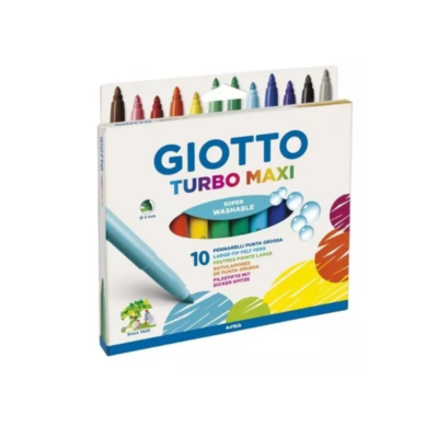 DISTRITOPO (8) Marcadores Turbo Maxi x10 al agua - GIOTTO