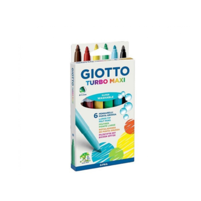 DISTRITOPO (9) Marcadores Turbo Maxi x6 - GIOTTO