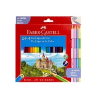 Lapices de colores x24 + 4 pastel - FABER CASTELL