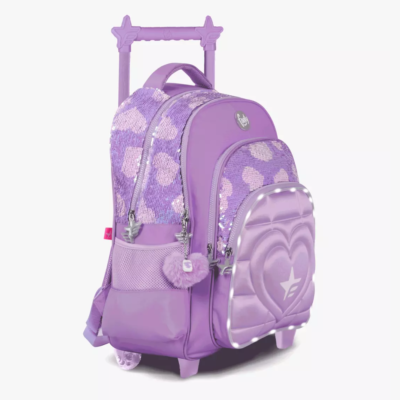 Mochila "Super Heart" c/carro 18" - FOOTY