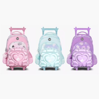 Mochila "Super Heart" c/carro 18" - FOOTY