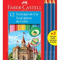 Lápices de colores x12+3 Grafito - FABER CASTELL