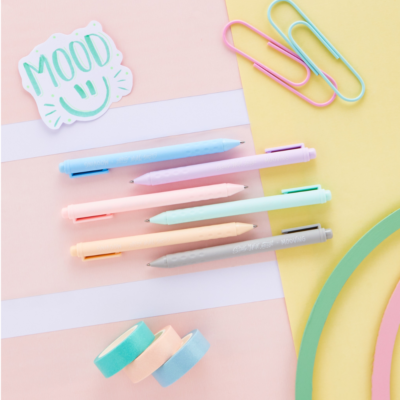Roller tinta gel pastel x6 u - MOOVING