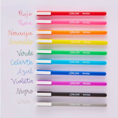 Roller tinta gel colores clásicos x10 u - MOOVING
