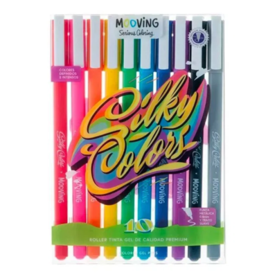 Roller tinta gel colores clásicos x10 u - MOOVING