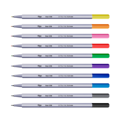 Microfibras 0.4mm Liner 038 VARIOS COLORES - FILGO