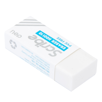 Goma de borrar blanca "Scribe" 40x17x12 mm - DELI