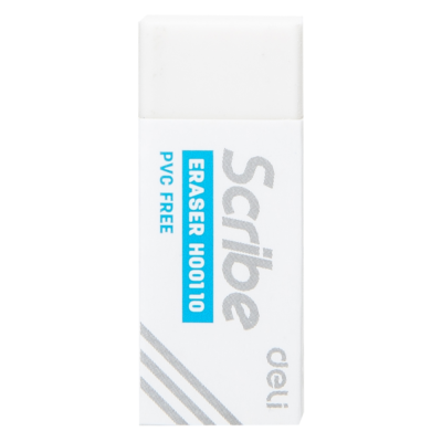 Goma de borrar blanca "Scribe" 40x17x12 mm - DELI