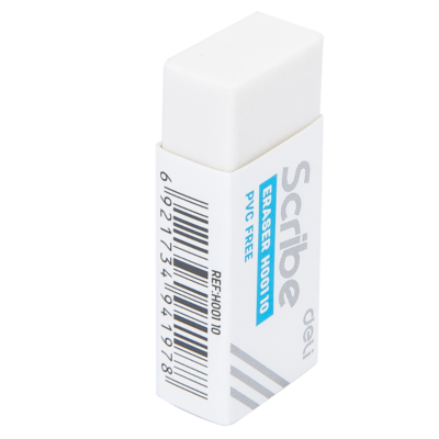 Goma de borrar blanca "Scribe" 40x17x12 mm - DELI