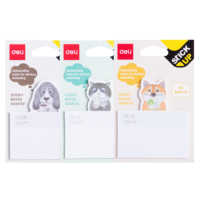 animasl Notas adhesivas escolares MASCOTAS - DELI