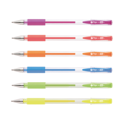 Bolígrafo Roller gel pop Flúo x6 - FILGO