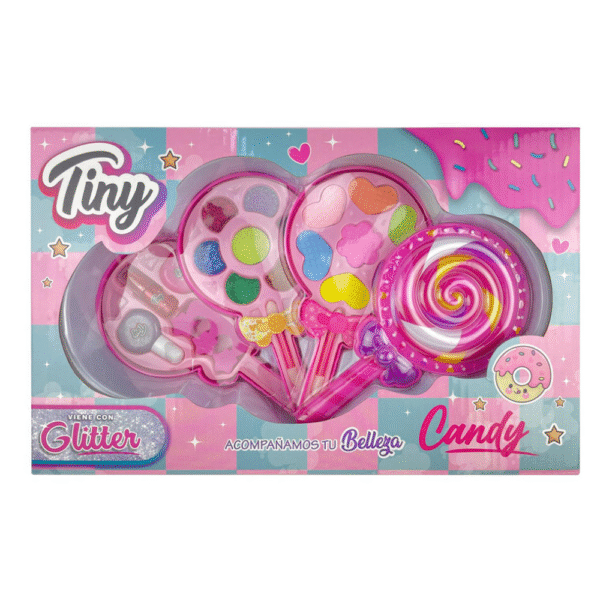 Set de maquillaje "PALETA" sombra + glitter TINY