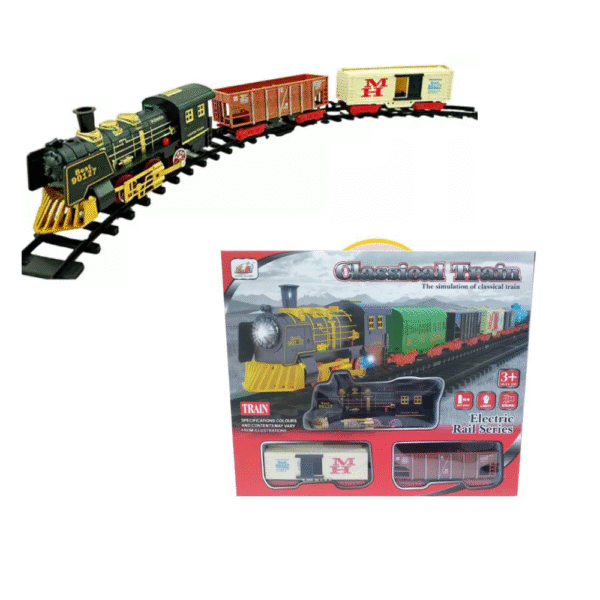 Super pista de tren con sonidos y luces